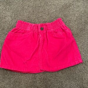 Girls Pink corduroy skirt